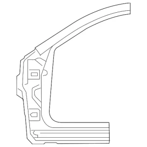 Hinge Pillar - Mazda (KBYW-70-221C)
