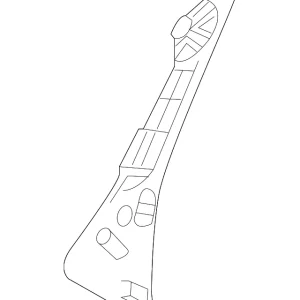 Pillar Molding - Mazda (KB7W-50-8B1A)