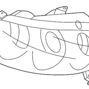 Composite Headlamp - Mazda (BN8G-51-031E)