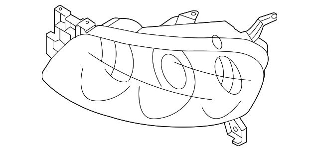 Headlamp Assembly - Mazda (BNYR-51-031)