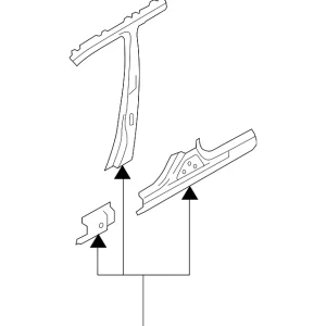 Body B-Pillar Reinforcement - Mazda (GMYE-70-360)