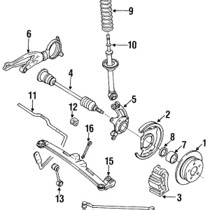 Wheel Bearing Seal - Mazda (FB01-26-065A)