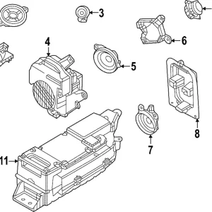 Rear Dr Speaker Bracket - Mazda (DN4J-66-9X0)