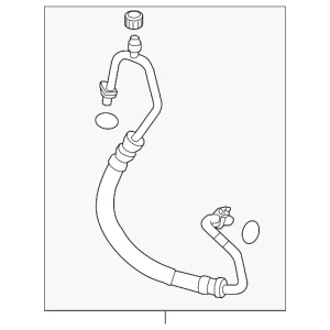 A/C Refrigerant Discharge Hose - Mazda (KF03-61-461B)