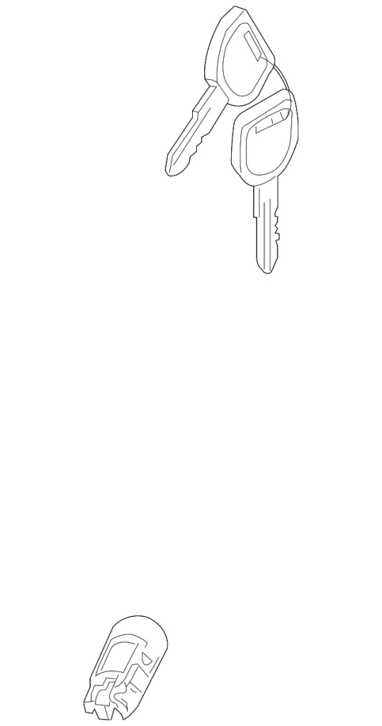 Cylinder & Keys - Mazda (BCY7-76-14X)