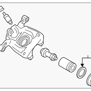 Caliper Assembly - Mazda (D2Y1-26-61X)