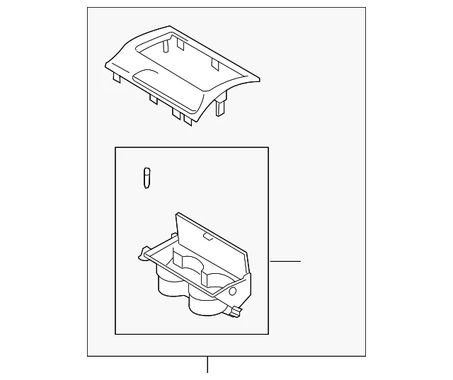 Park Brake Cover - Mazda (GR1C-64-43YA)