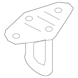 Deck Lid Striker - Mazda (NE51-56-840)