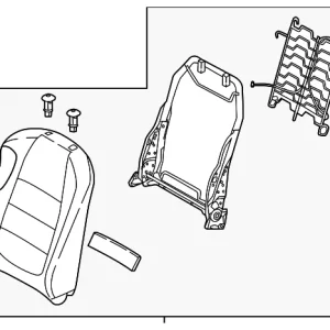 Seat Back Assembly - Mazda (GSV1-88-180-39)