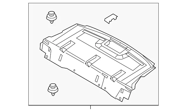 Pkg Tray Trim - Mazda (BCJH-68-3A0C-02)