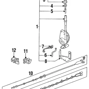 Cable Clip - Mazda (B467-67-CE1)