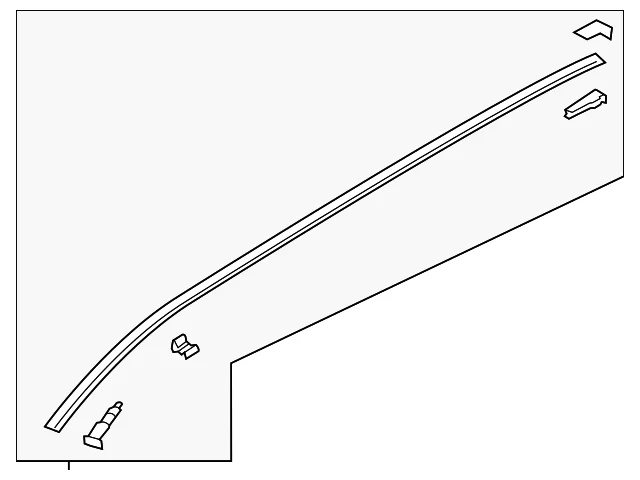 Roof Molding - Mazda (KBYA-50-9L0A)