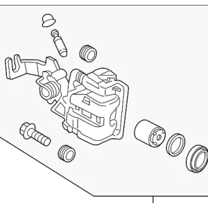 Disc Brake Caliper - Mazda (NAYJ-26-98ZB)