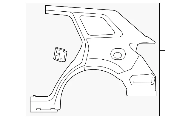 Quarter Panel - Mazda (TDY1-71-410E)