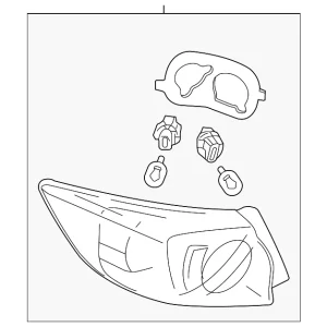 Combo Lamp Assembly - Mazda (BBN7-51-150D)