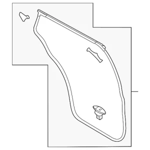 Surround Weather-Strip - Mazda (TK48-72-760B)