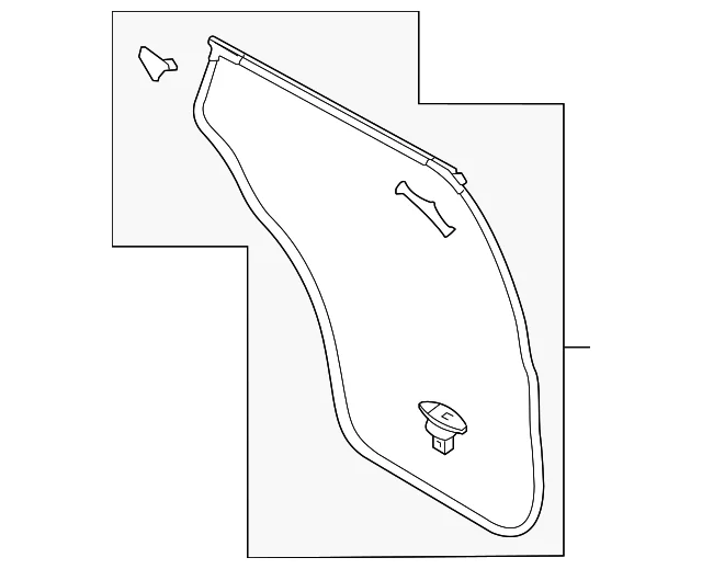 Surround Weather-Strip - Mazda (TK48-72-760B)