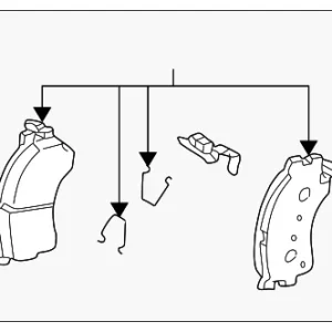 Disc Brake Pad Set Front - Mazda (GGYA-33-23ZA)