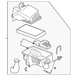 Air Cleaner Assembly - Mazda (AJ57-13-320C)