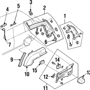 Vent Grille - Mazda (LA05-61-810-06)