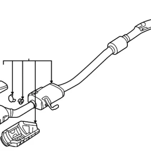 Converter & Pipe - Mazda (PYJL-20-55XA)
