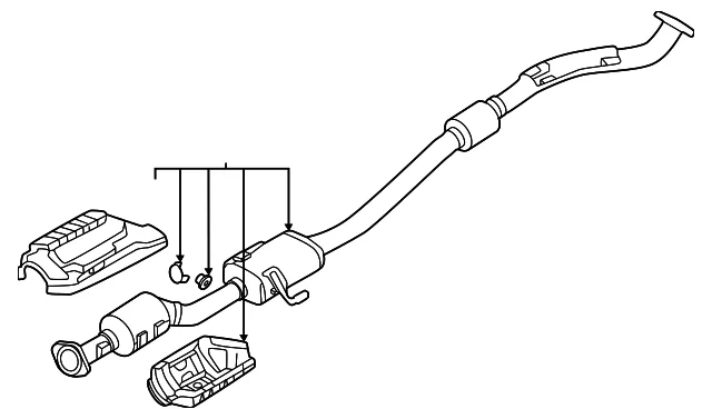 Catalytic Converter - Mazda (PYF2-20-55XA)