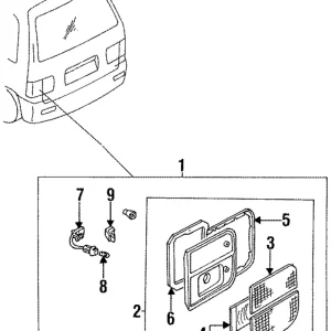 Tail Lamp Assembly - Mazda (8BL1-51-380)