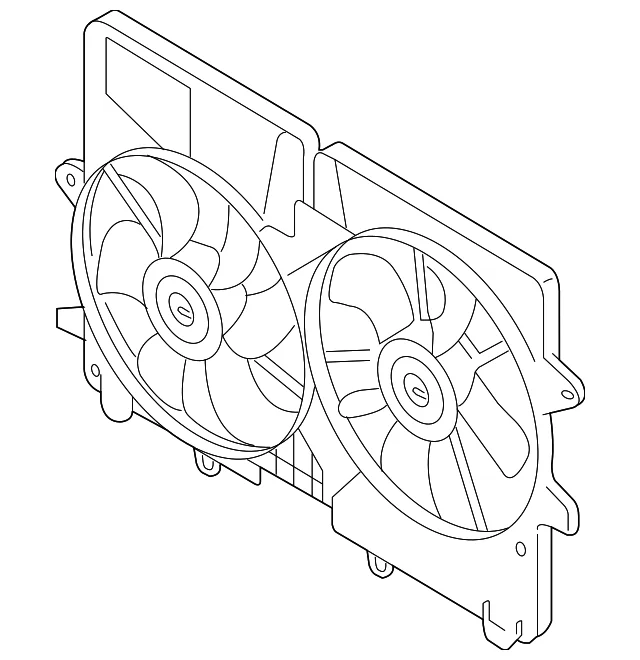 Fan Assembly - Mazda (ZZC4-15-025)
