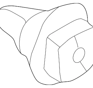 Trim Panel Assembly Grommet - Mazda (B25D-68-AD5)