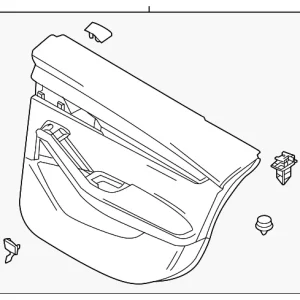 Door Trim Panel - Mazda (BDTV-68-550F-02)