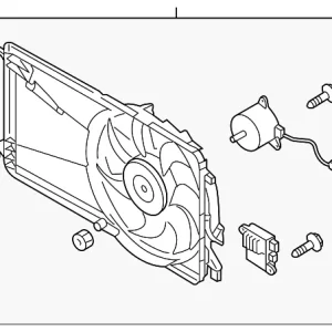 Engine Cooling Fan Assembly - Mazda (LFB7-15-025B)