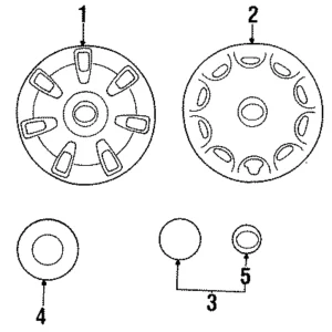 Wheel Cover - Mazda (B21M-37-170B)