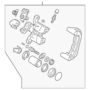 Caliper Assembly - Mazda (GPZB-26-98ZA)