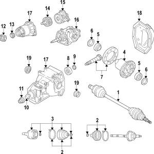 Front Pinion Bearing - Mazda (MA27-27-221)