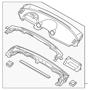 Instrument Panel - Mazda (DR61-60-400B-02)