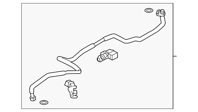 Rear AC Line - Mazda (TK48-61-832)