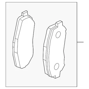 Brake Pads - Mazda (L2Y6-33-28ZB-MV)