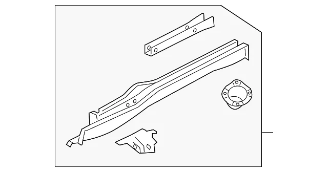Rail Assembly - Mazda (ZZCA-53-810)