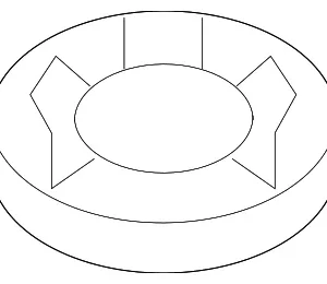 Suspension Cross-Member Front Bushing - Mazda (L206-28-88XC)