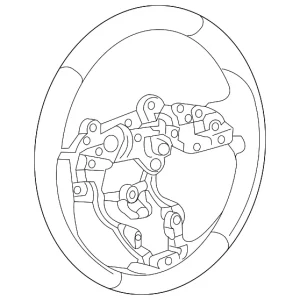 Steering Wheel - Mazda (KBG7-32-98XA-02)