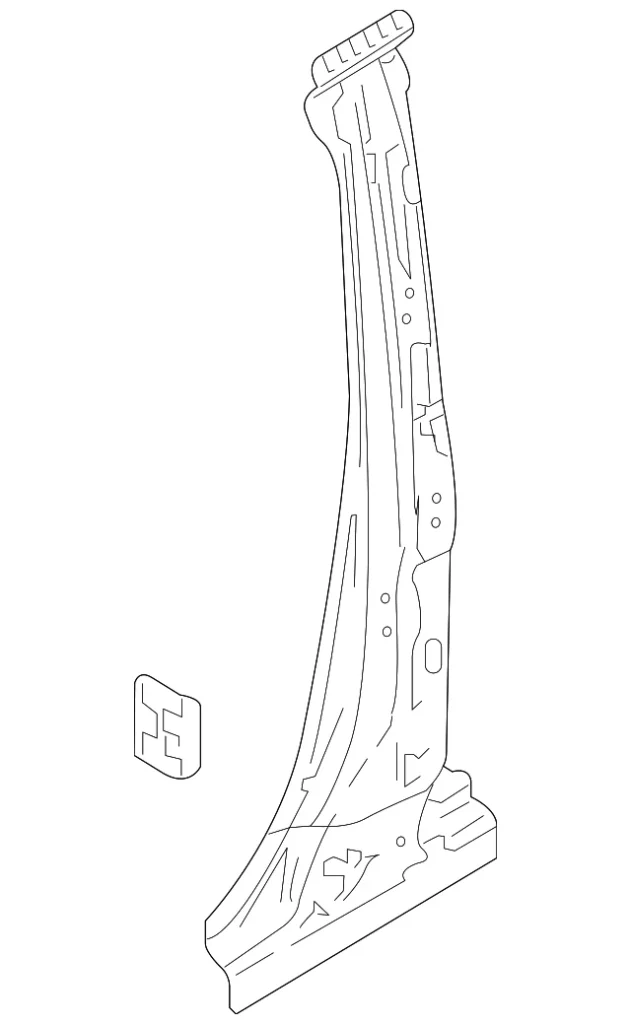Center Pillar Reinforced - Mazda (TK48-70-360)