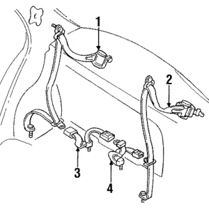 Lap Belt Assembly - Mazda (BC1M-57-780B-90)
