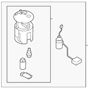Fuel Pump Assembly - Mazda (LFB6-13-35XB)