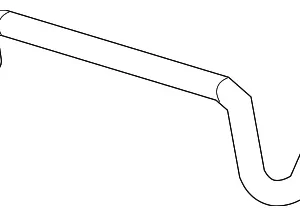 Drive Motor Inverter Radiator Hose - Mazda (ZZCA-19-201)