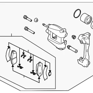 Caliper Assembly - Mazda (L232-33-980F)