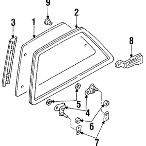 Weatherstrip - Mazda (B467-72-761B)