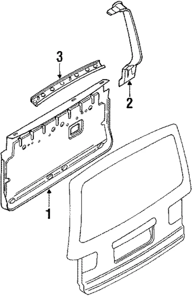 Lift Gate Trim - Mazda (LA01-68-960E-59)