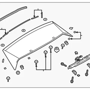 Spoiler Assembly - Mazda (BCKD-51-960G)