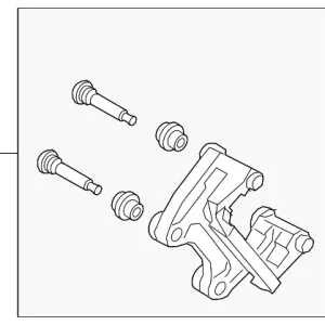 Caliper Mount - Mazda (KAY0-26-28X)