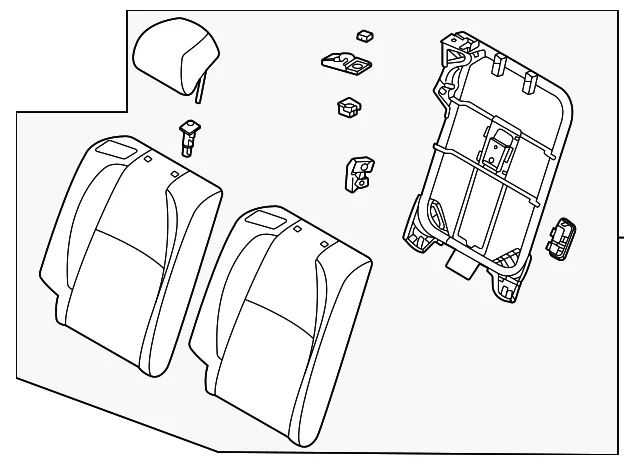 Seat Back Assembly - Mazda (DGJ5-57-400-03)